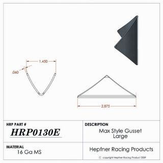 Picture of Gusset, Max Style, Large, 0.060" Thick