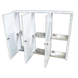 Picture of Jug Wall Cabinet, 66.75" x 54.00" x 12.00", Triple Door, White