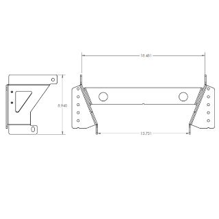 Picture of Push Bar Mount Bracket 600