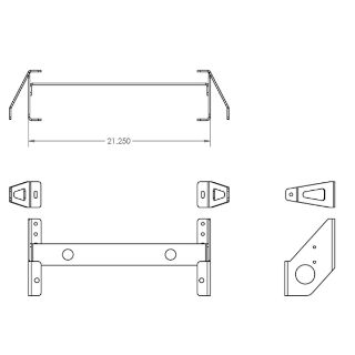 Picture of Push Bar Mount Bracket 4000